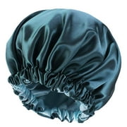 delpattern Silk Bonnet Satin Bonnet Hair Bonnet for Women, Double-Layer Large Reversible Shower Caps for Curly Hair Long Hair